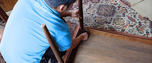 大型家具は分解して確実に搬出